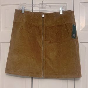 Women's Zip Front Mini Skirt
